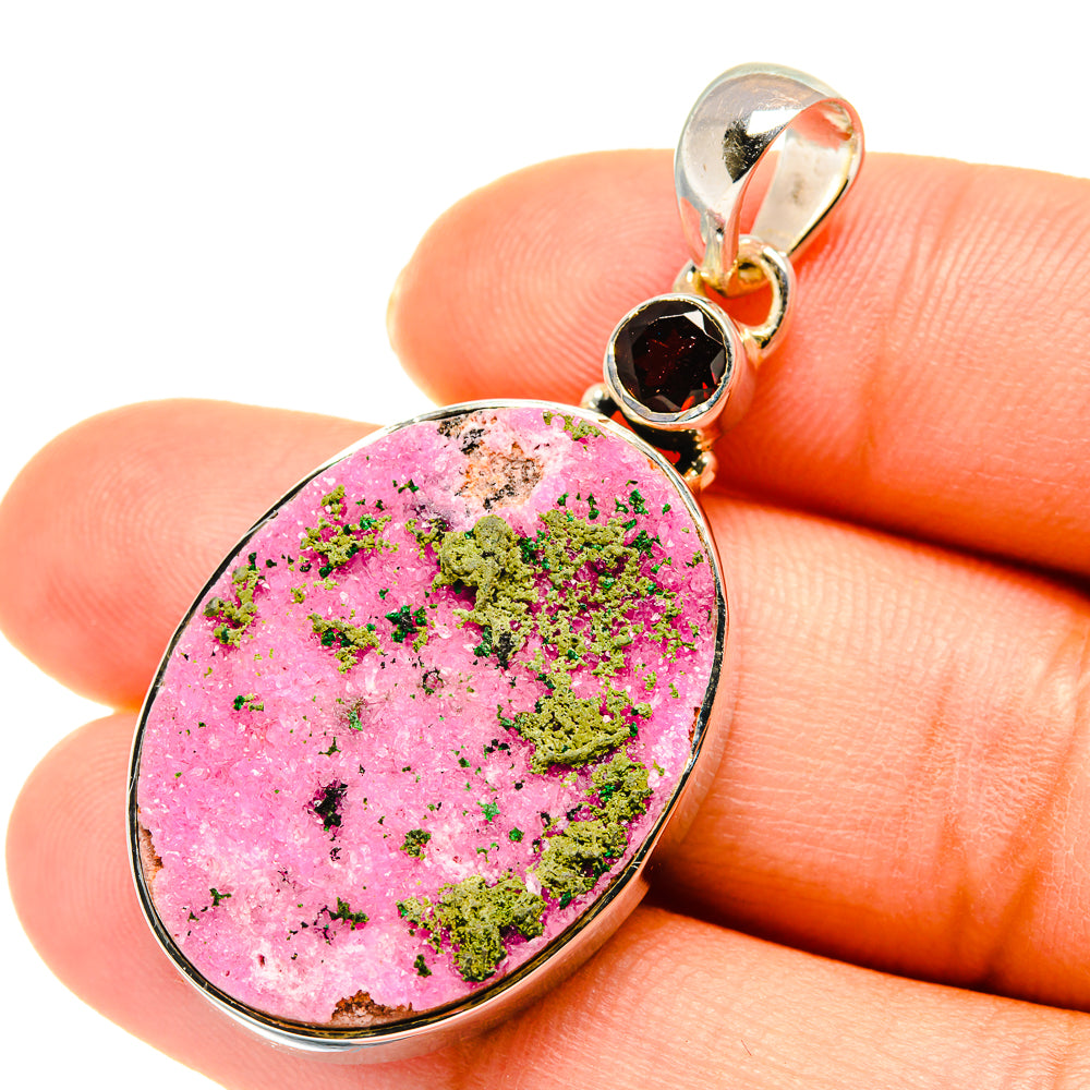 Cobalto Calcite Druzy Pendants handcrafted by Anasilvercos - PD5655