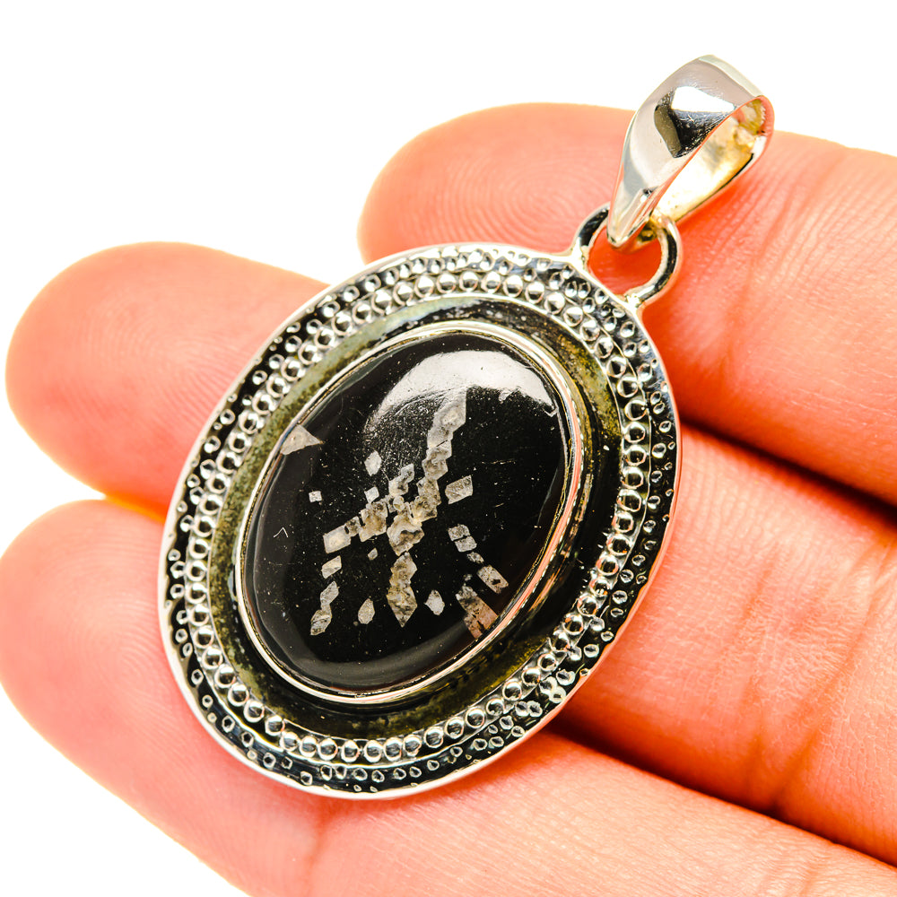 Chrysanthemum Stone Pendants handcrafted by Anasilvercos - PD5665