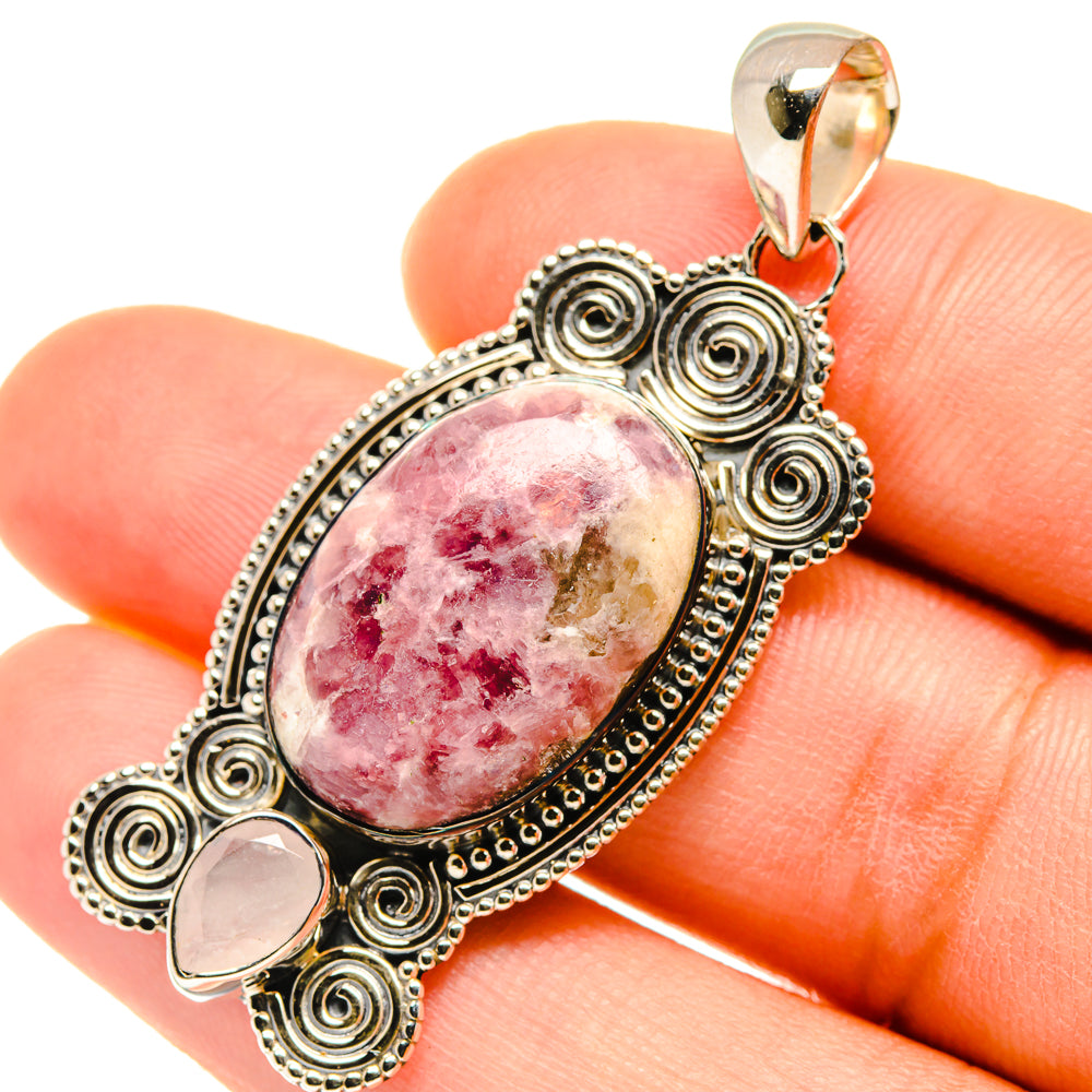 Lepidolite Pendants handcrafted by Anasilvercos - PD5666