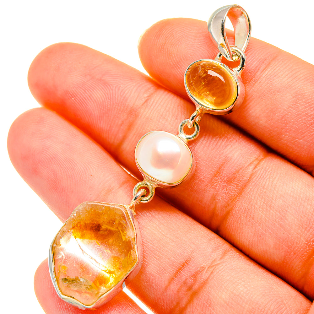 Citrine Pendants handcrafted by Anasilvercos - PD5670