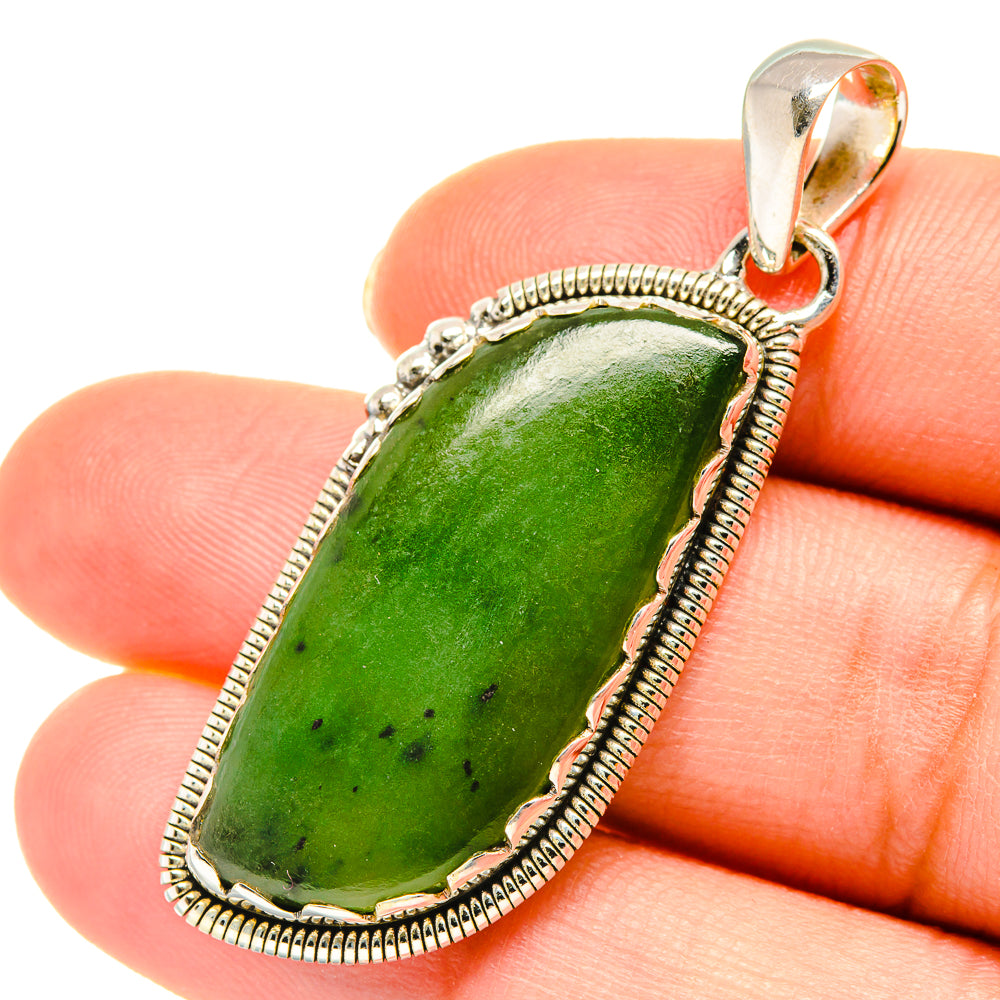 Nephirite Jade Pendants handcrafted by Anasilvercos - PD5674