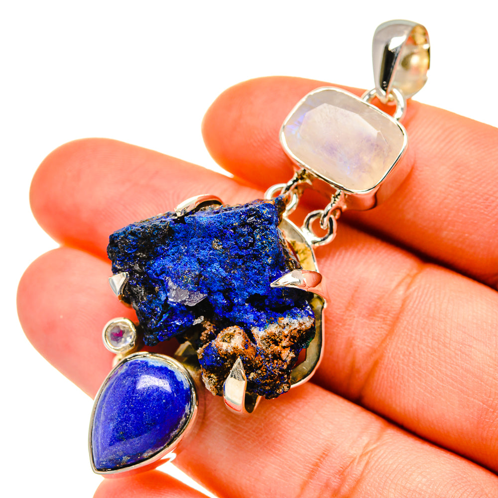 Azurite Pendants handcrafted by Anasilvercos - PD5682