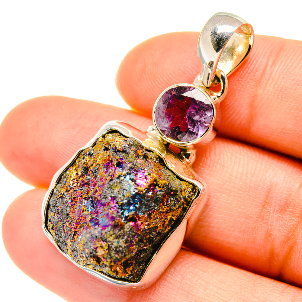 Titanium Druzy Pendants handcrafted by Anasilvercos - PD5688