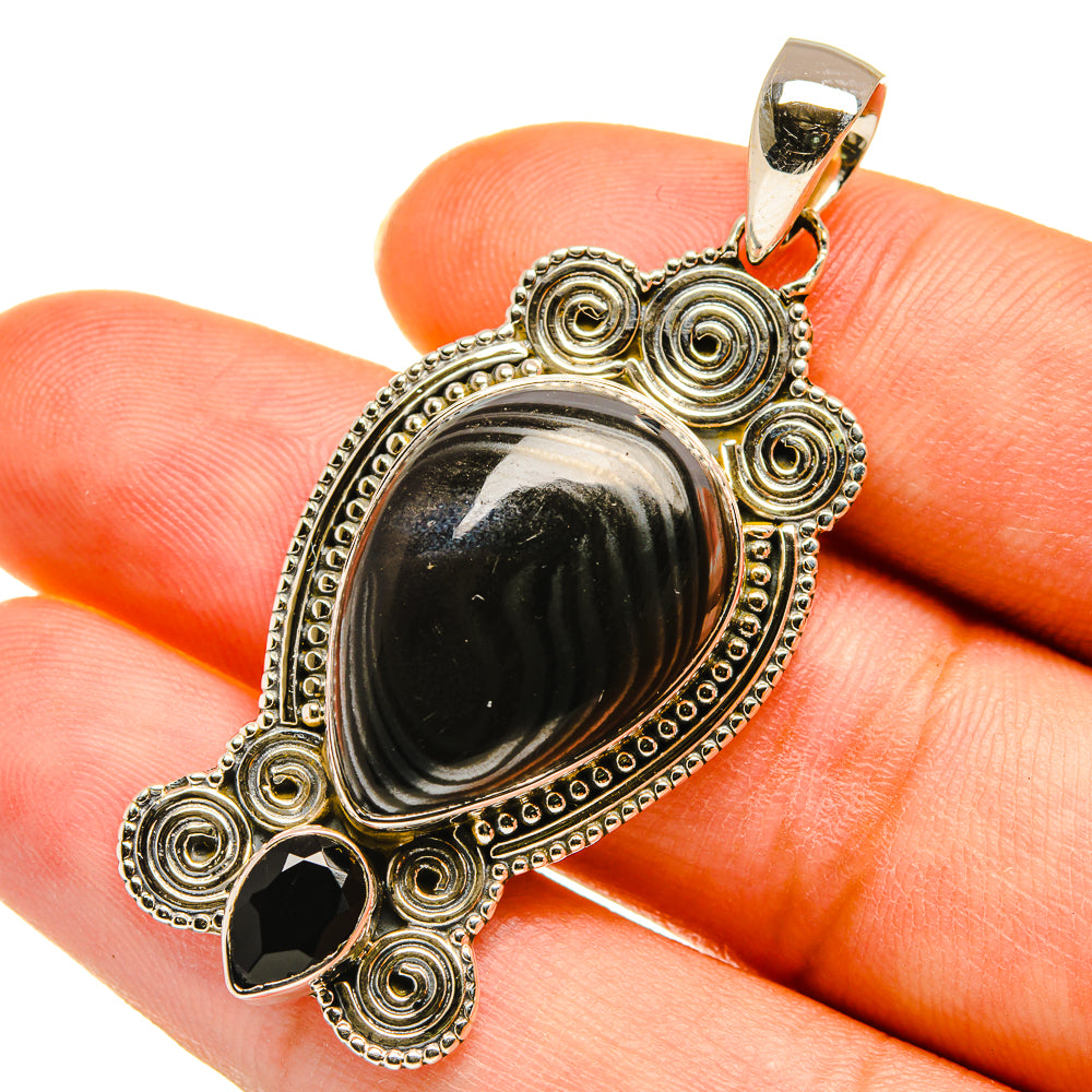 Psilomelane Pendants handcrafted by Anasilvercos - PD5691