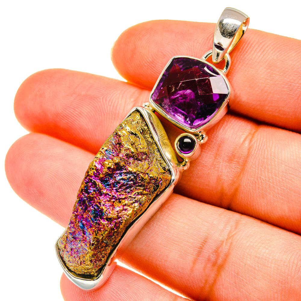 Titanium Druzy Pendants handcrafted by Anasilvercos - PD5692