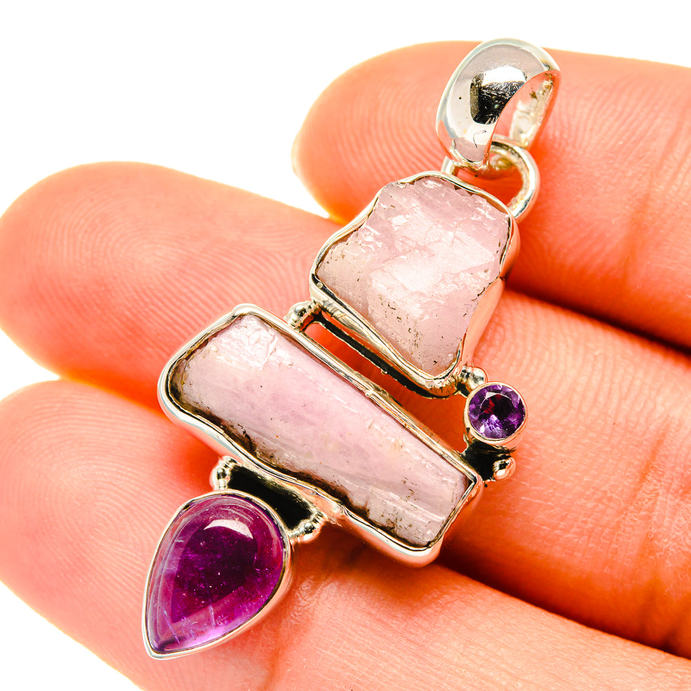 Kunzite Pendants handcrafted by Anasilvercos - PD5700