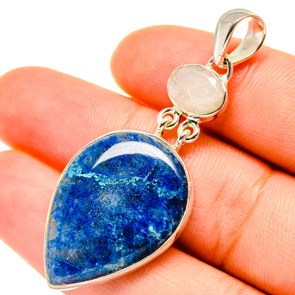 Chrysocolla In Quartz Pendants handcrafted by Anasilvercos - PD5706