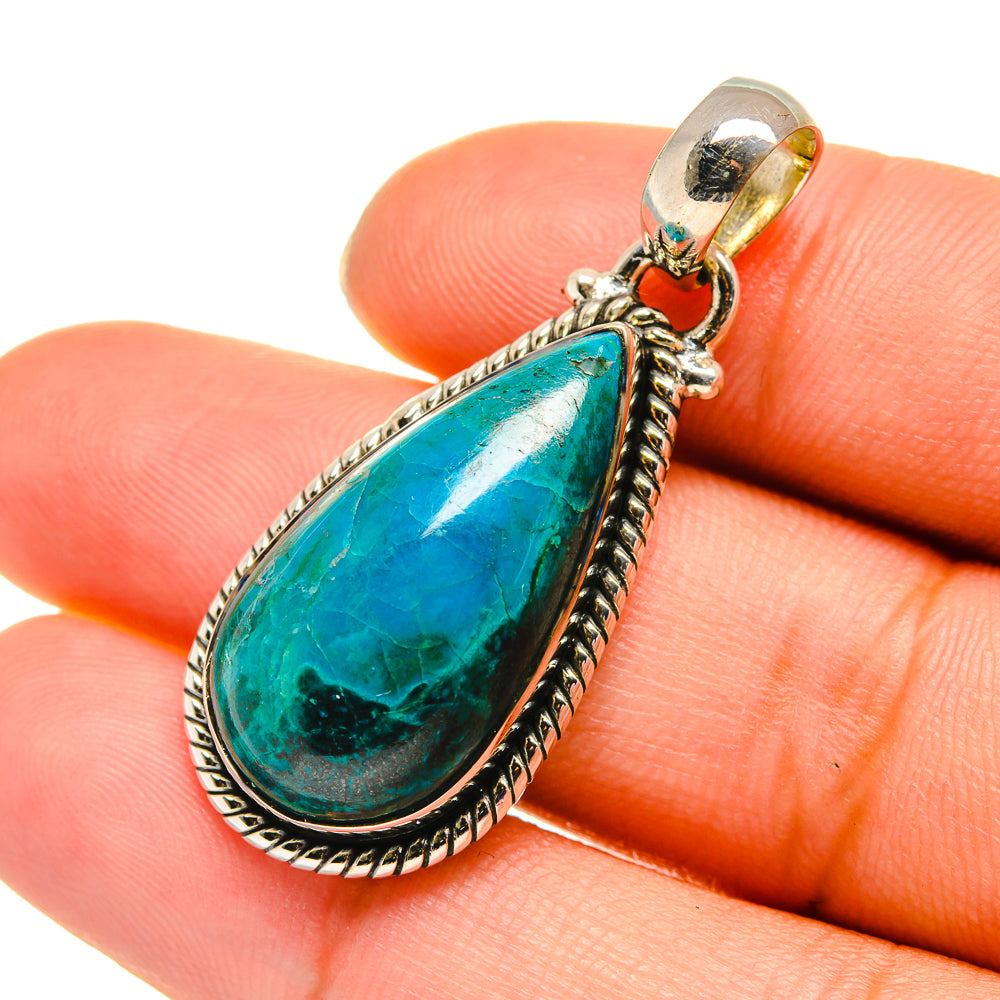 Chrysocolla Pendants handcrafted by Anasilvercos - PD5738
