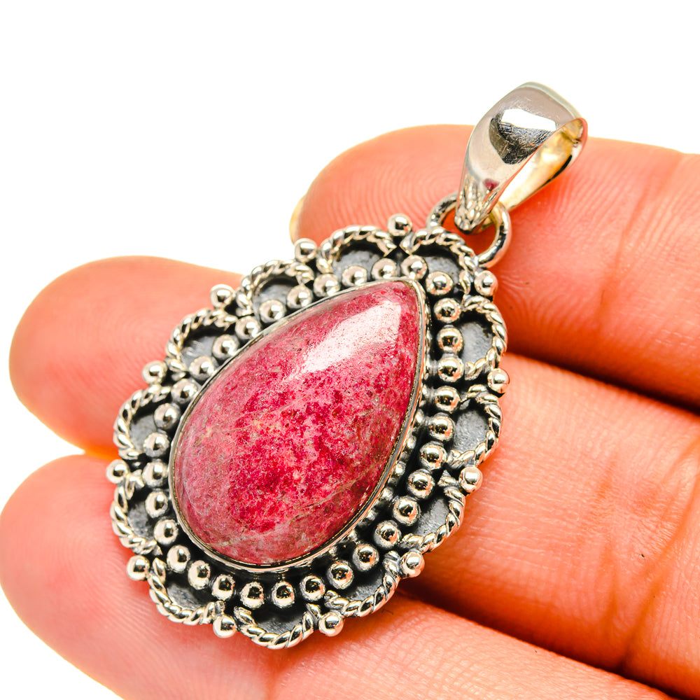 Thulite Pendants handcrafted by Anasilvercos - PD5739