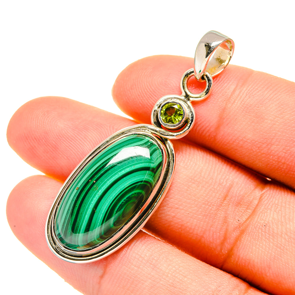 Malachite Pendants handcrafted by Anasilvercos - PD5771