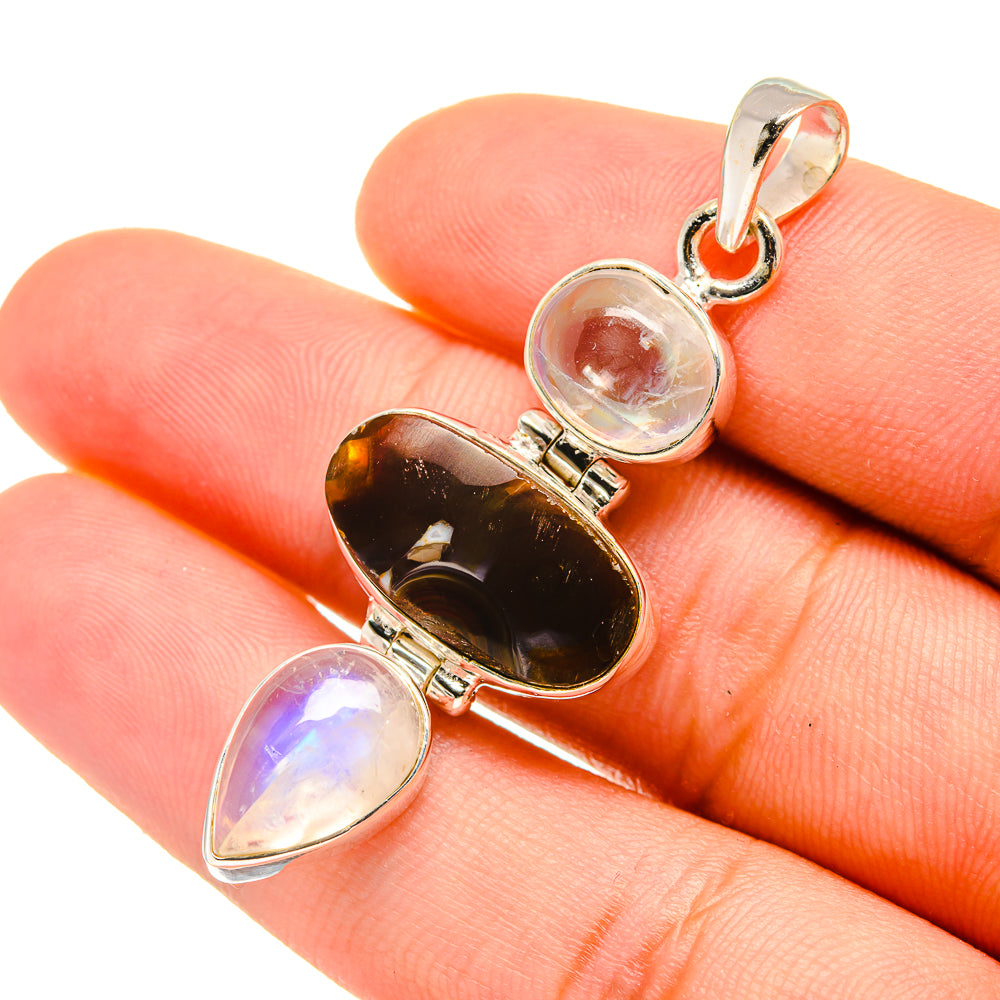 Mexican Fire Agate Pendants handcrafted by Anasilvercos - PD5774