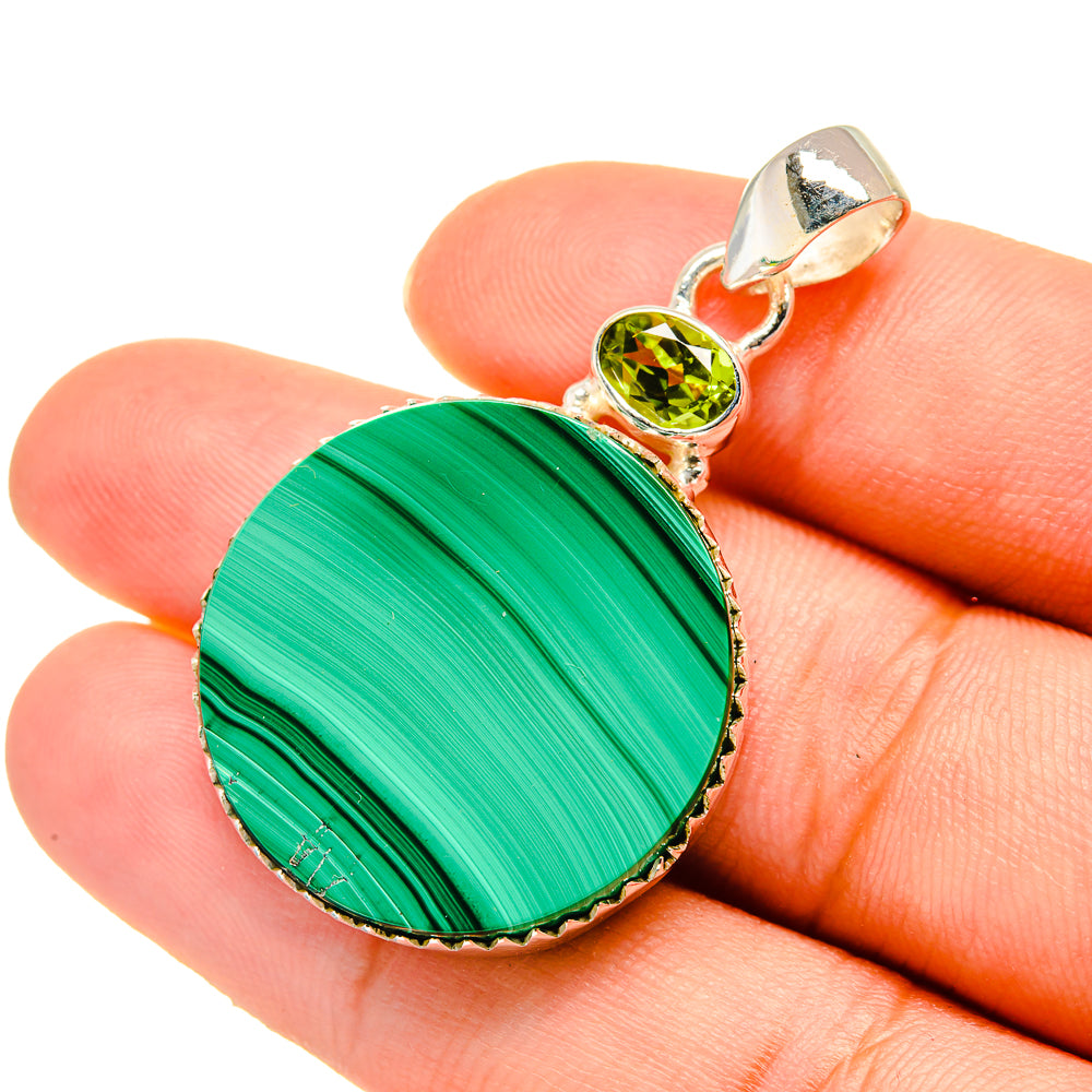 Malachite Pendants handcrafted by Anasilvercos - PD5787