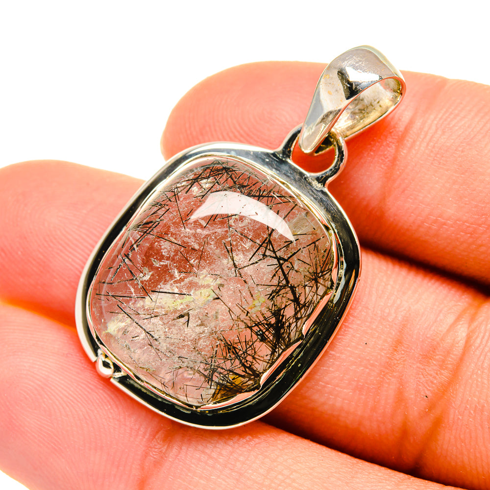 Tourmalinated Quartz Pendants handcrafted by Anasilvercos - PD5790
