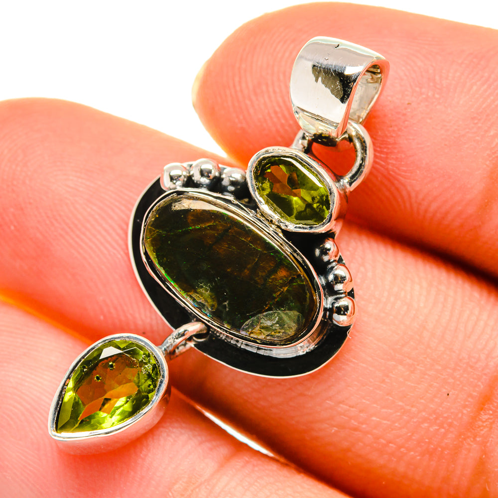 Australian Green Opal Pendants handcrafted by Anasilvercos - PD5801