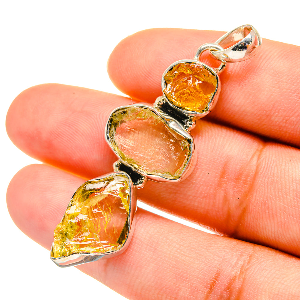 Citrine Pendants handcrafted by Anasilvercos - PD5817