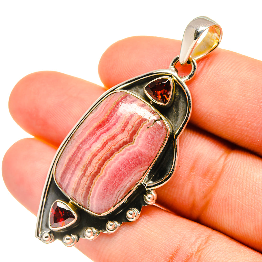 Rhodochrosite Pendants handcrafted by Anasilvercos - PD5819