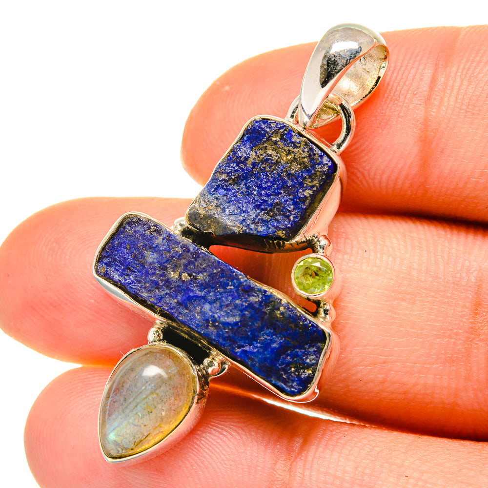 Lapis Lazuli Pendants handcrafted by Anasilvercos - PD5830