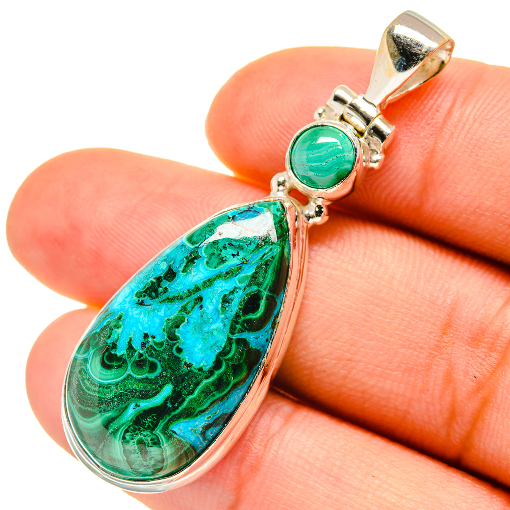 Chrysocolla Pendants handcrafted by Anasilvercos - PD5834