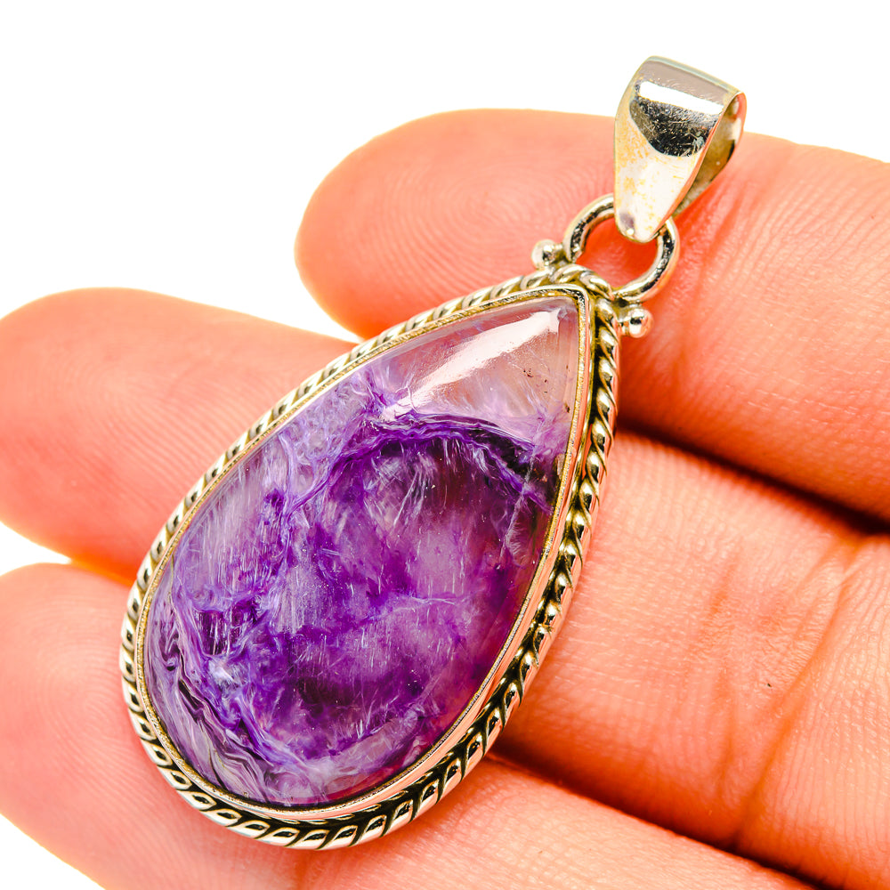Charoite Pendants handcrafted by Anasilvercos - PD5852