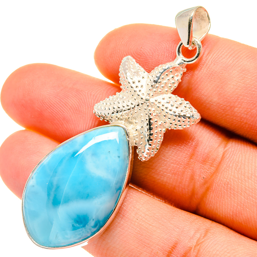 Larimar Pendants handcrafted by Anasilvercos - PD5855
