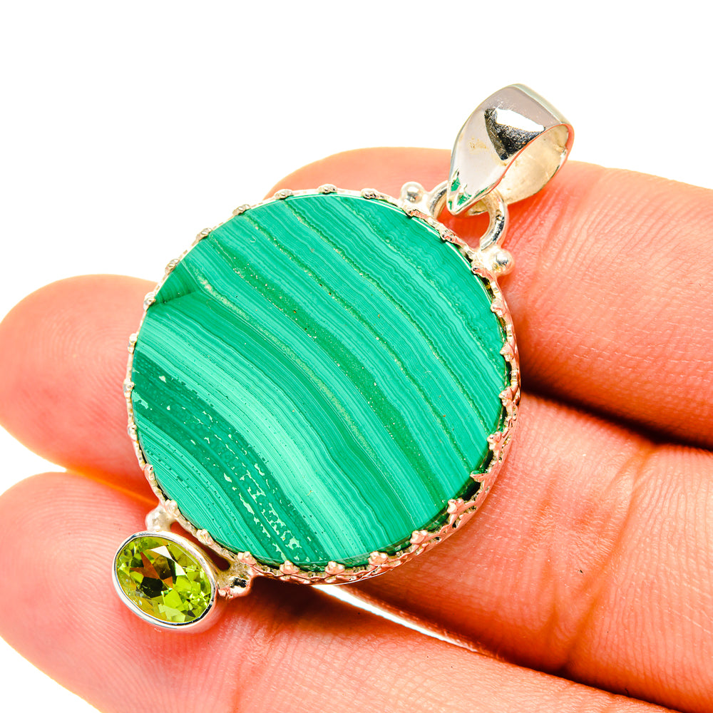 Malachite Pendants handcrafted by Anasilvercos - PD5881