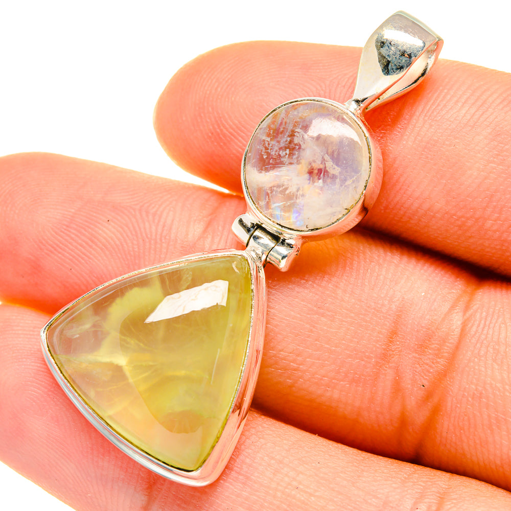 Prehnite Pendants handcrafted by Anasilvercos - PD5894