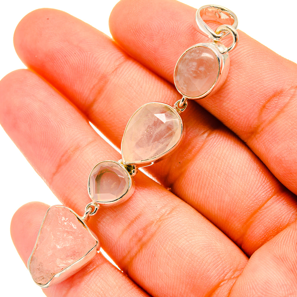 Rose Quartz Pendants handcrafted by Anasilvercos - PD5899