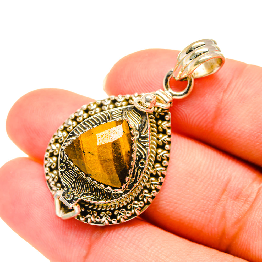 Tiger Eye Pendants handcrafted by Anasilvercos - PD5906