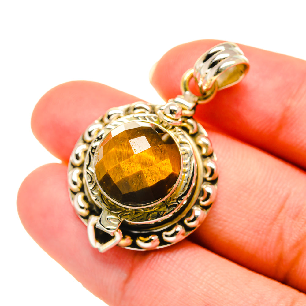 Tiger Eye Pendants handcrafted by Anasilvercos - PD5907