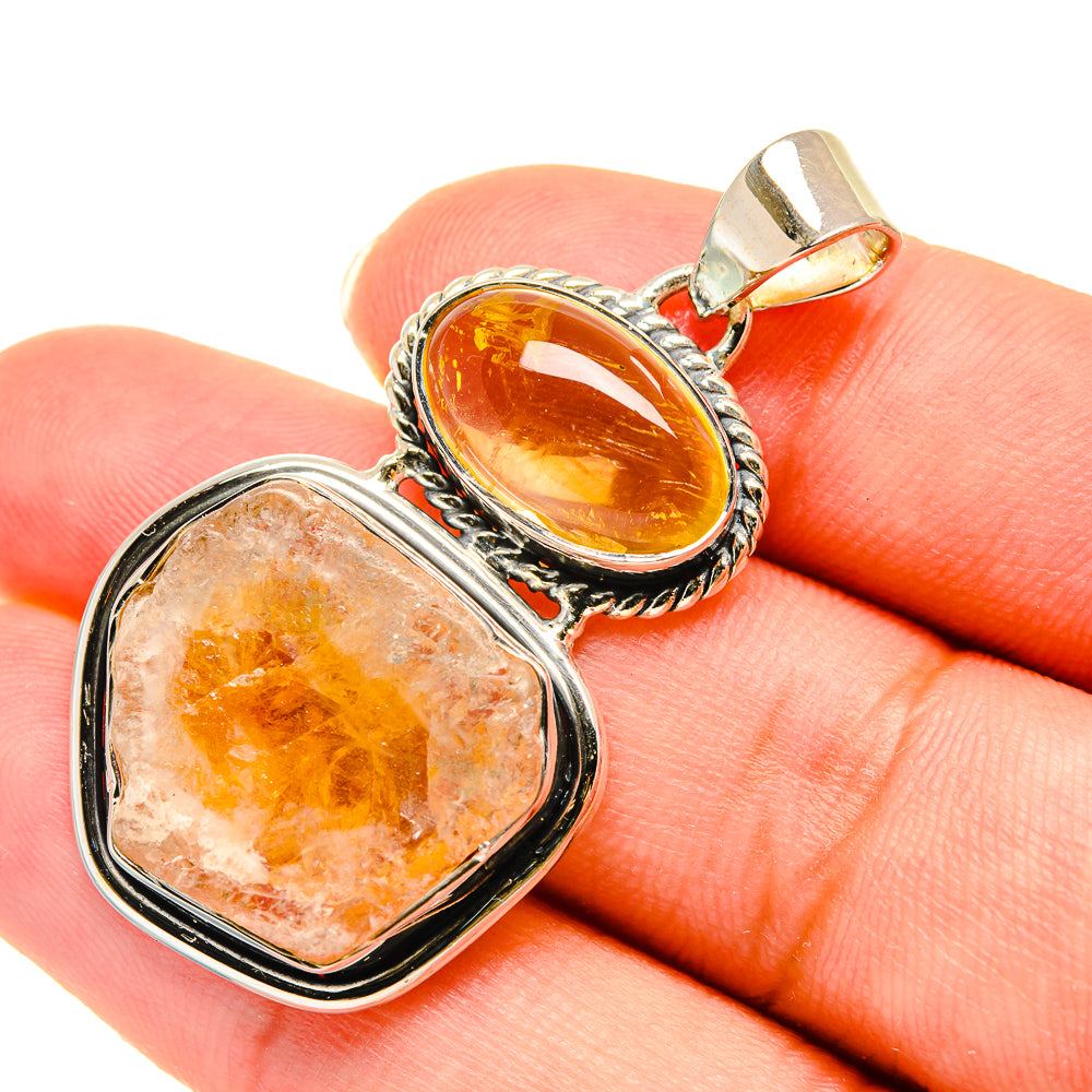 Citrine Pendants handcrafted by Anasilvercos - PD5913