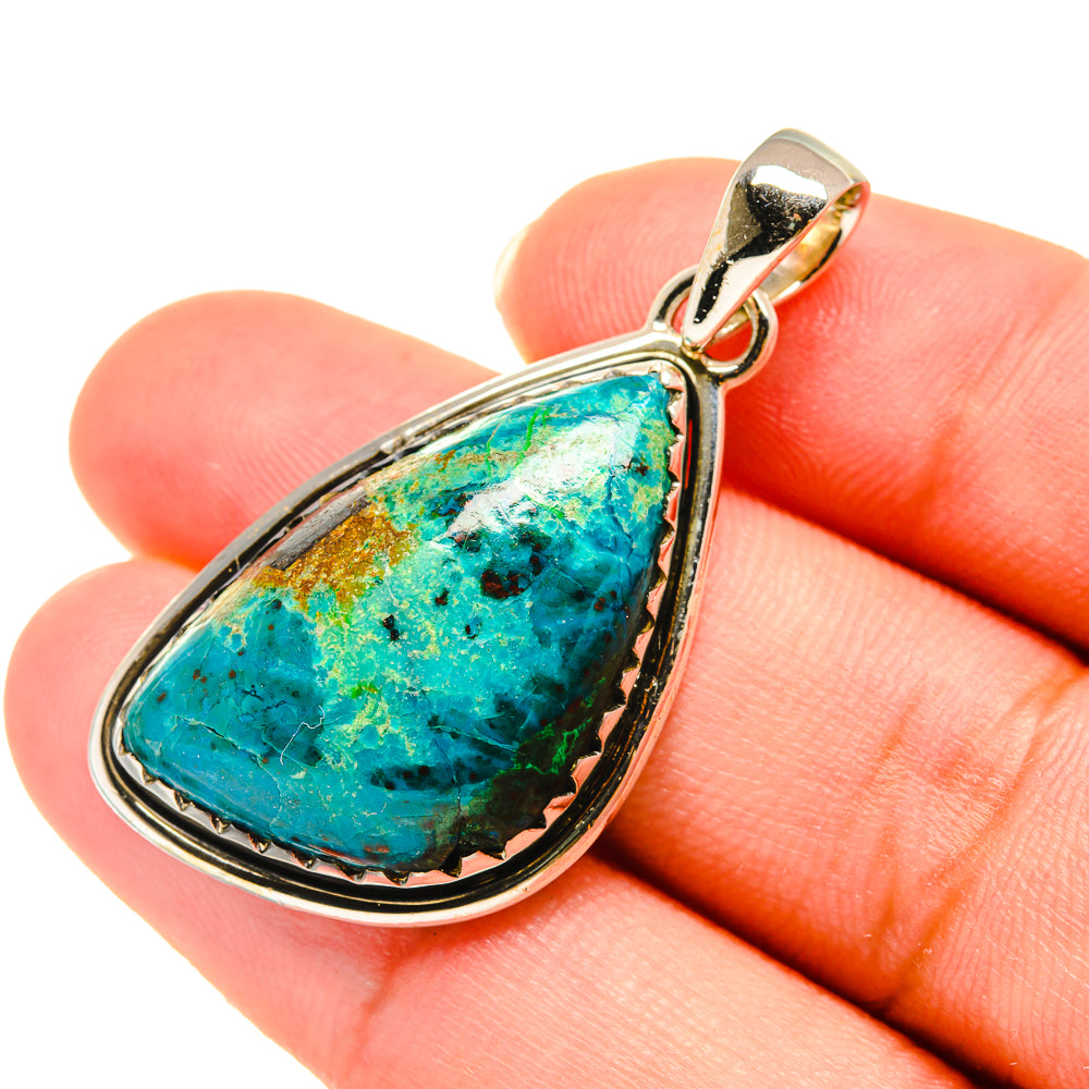 Chrysocolla Pendants handcrafted by Anasilvercos - PD5914