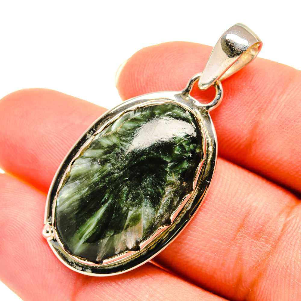 Seraphinite Pendants handcrafted by Anasilvercos - PD5920