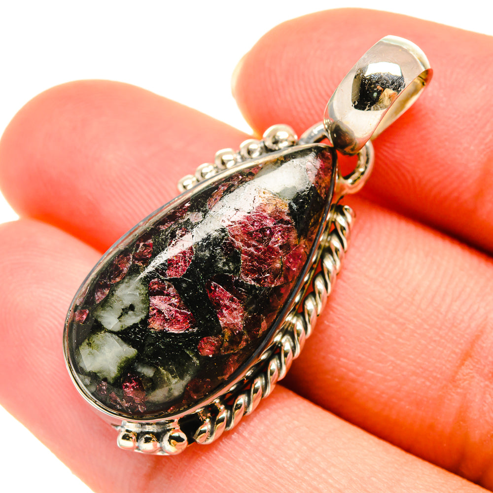 Russian Eudialyte Pendants handcrafted by Anasilvercos - PD5922
