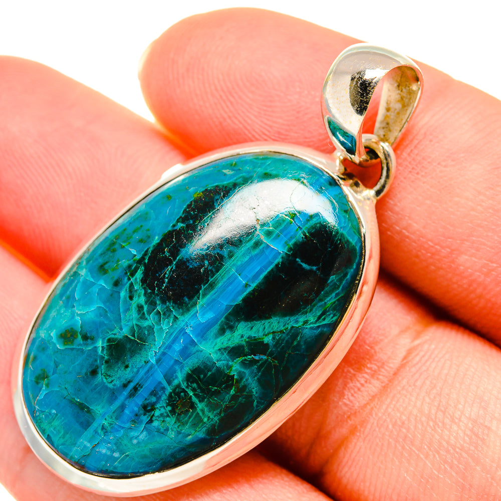 Chrysocolla Pendants handcrafted by Anasilvercos - PD5928