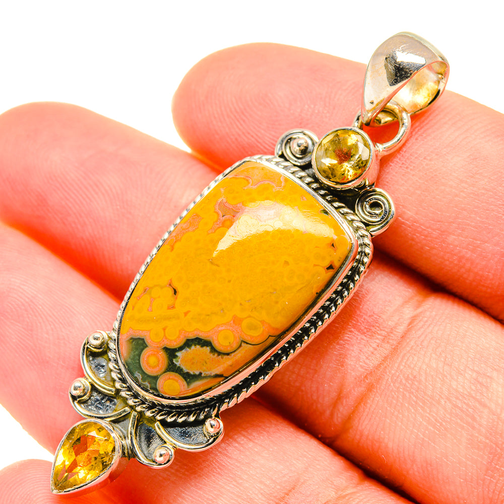 Ocean Jasper Pendants handcrafted by Anasilvercos - PD5934