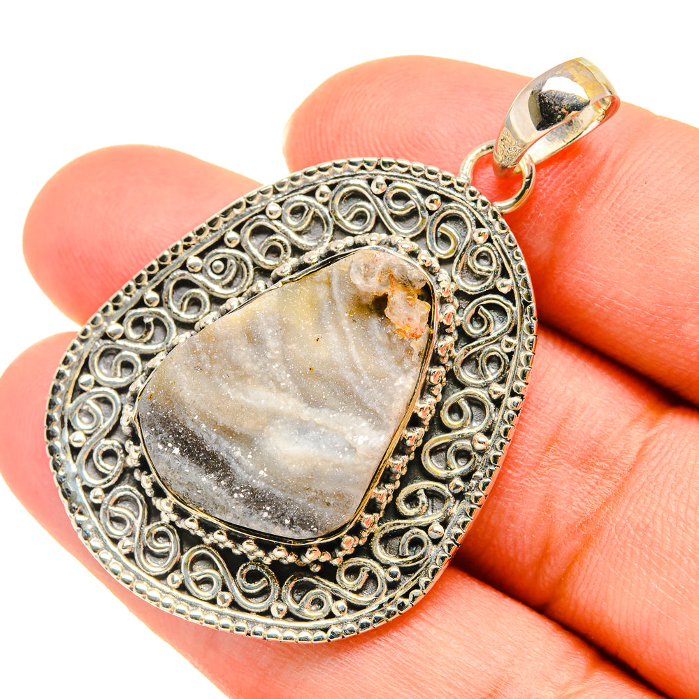 Desert Druzy Pendants handcrafted by Anasilvercos - PD5940