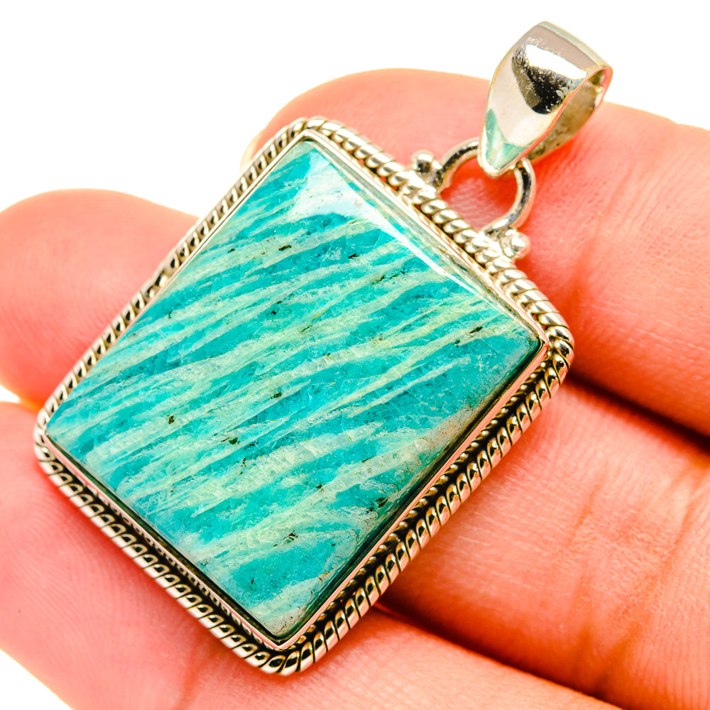 Amazonite Pendants handcrafted by Anasilvercos - PD5946