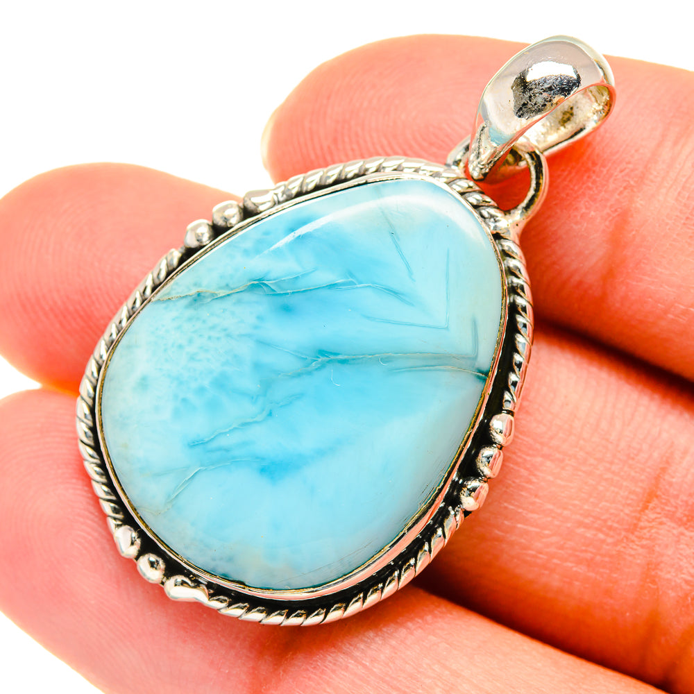 Larimar Pendants handcrafted by Anasilvercos - PD5957