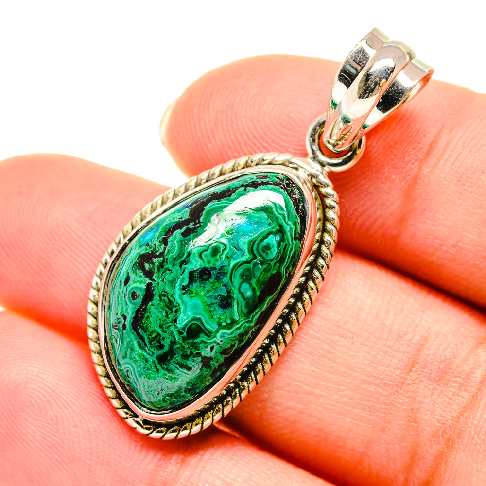 Chrysocolla Pendants handcrafted by Anasilvercos - PD5961