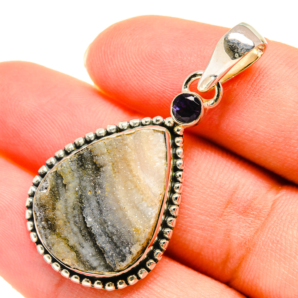 Desert Druzy Pendants handcrafted by Anasilvercos - PD5964