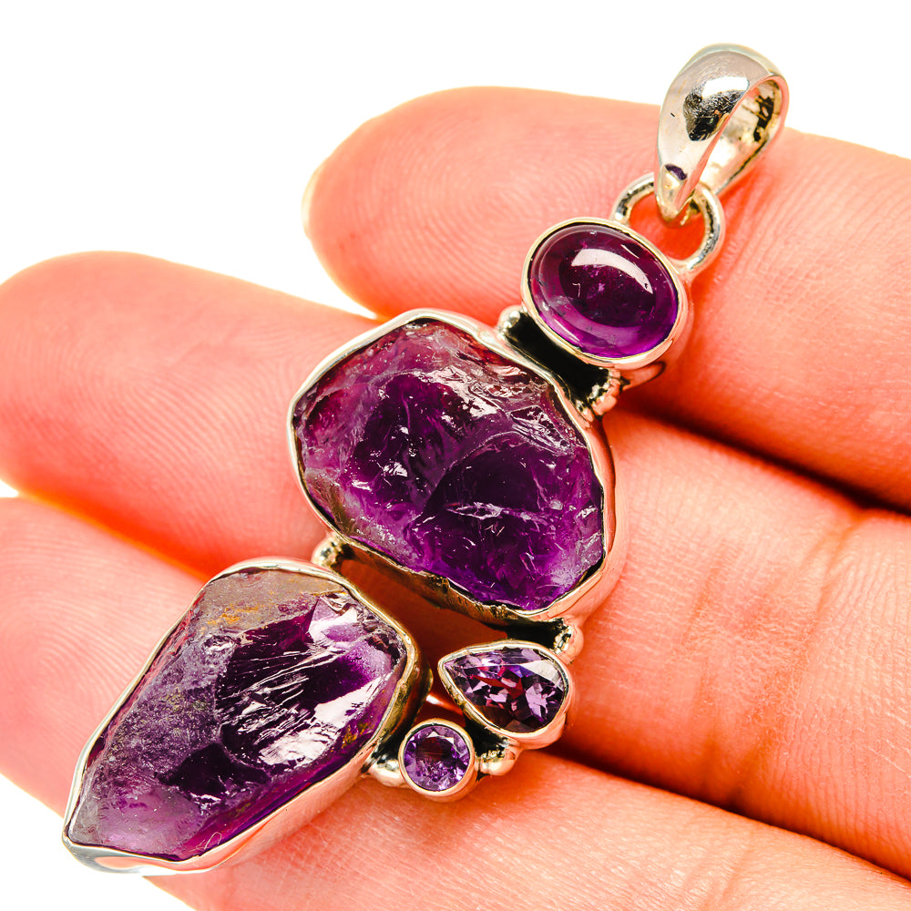 Amethyst Pendants handcrafted by Anasilvercos - PD5972
