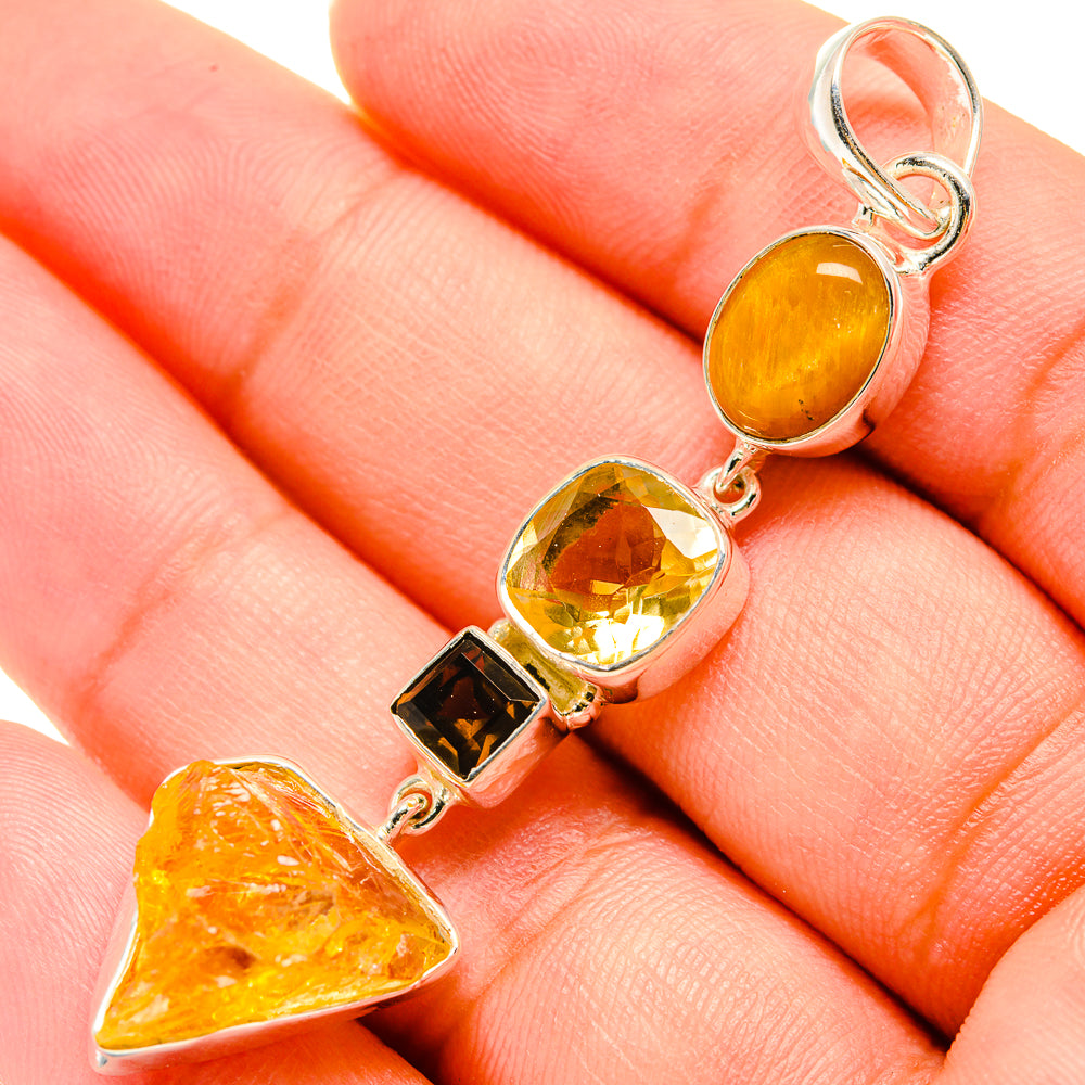 Citrine Pendants handcrafted by Anasilvercos - PD5973