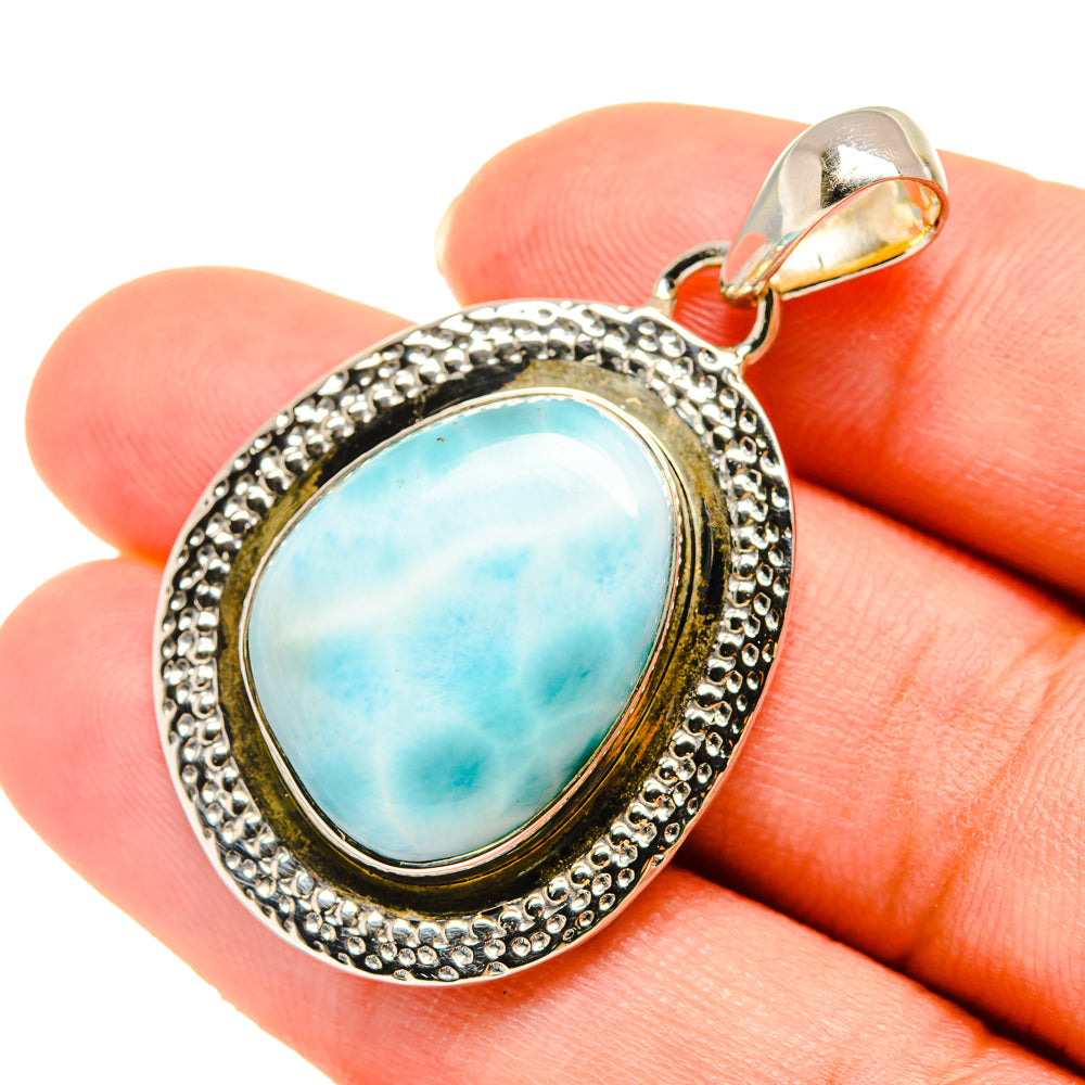 Larimar Pendants handcrafted by Anasilvercos - PD5984