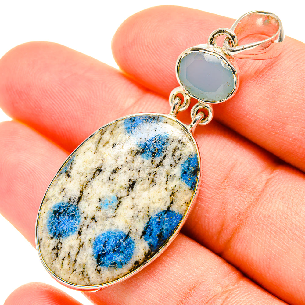 K2 Blue Azurite Pendants handcrafted by Anasilvercos - PD5985