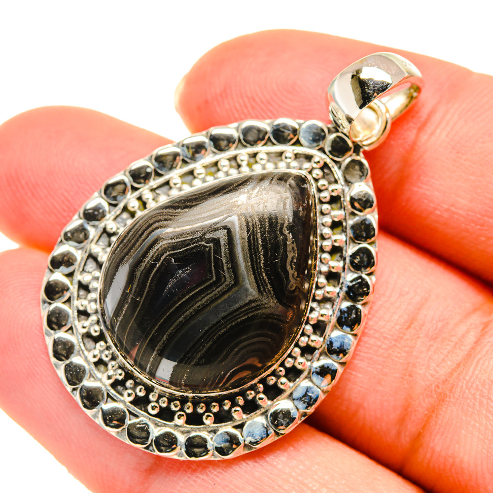 Psilomelane Pendants handcrafted by Anasilvercos - PD5991