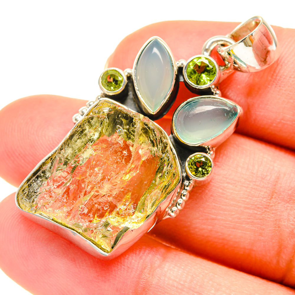 Green Amethyst Pendants handcrafted by Anasilvercos - PD5993