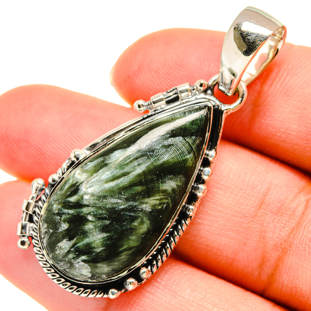 Seraphinite Pendants handcrafted by Anasilvercos - PD5998
