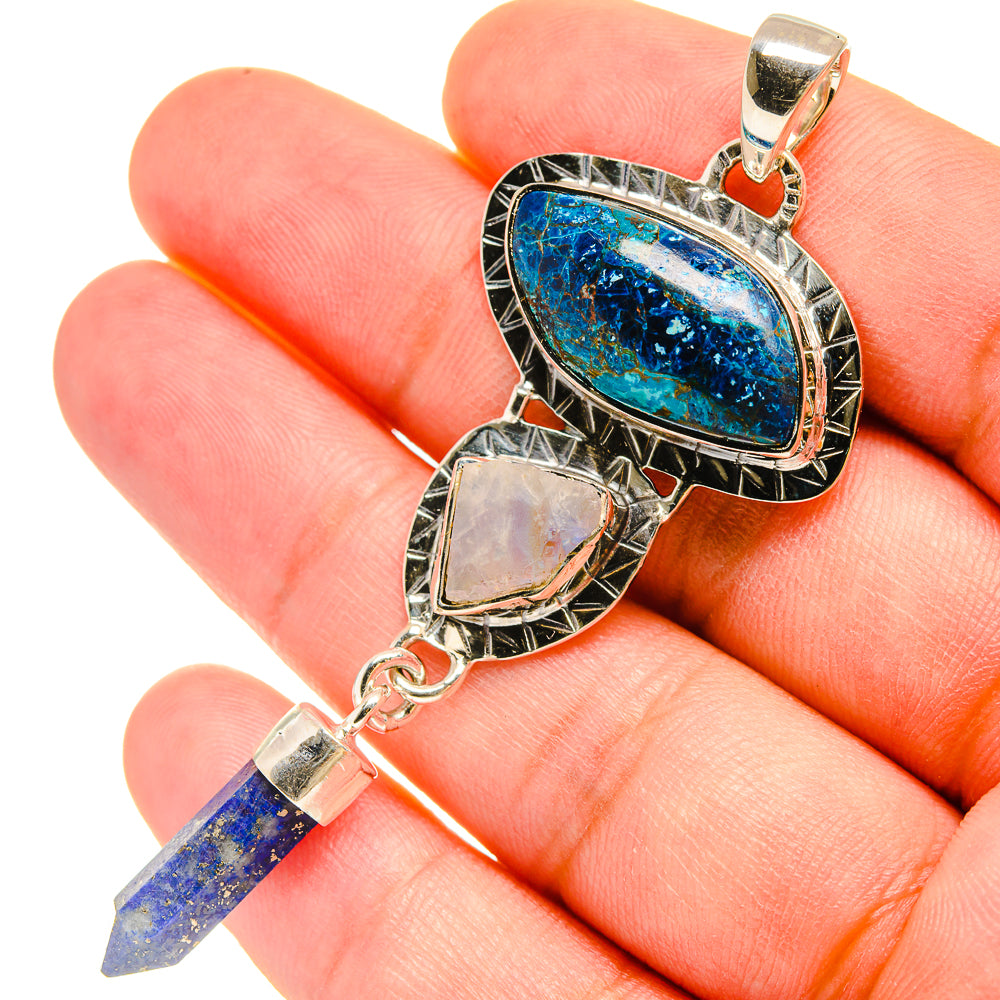 Shattuckite Pendants handcrafted by Anasilvercos - PD6002