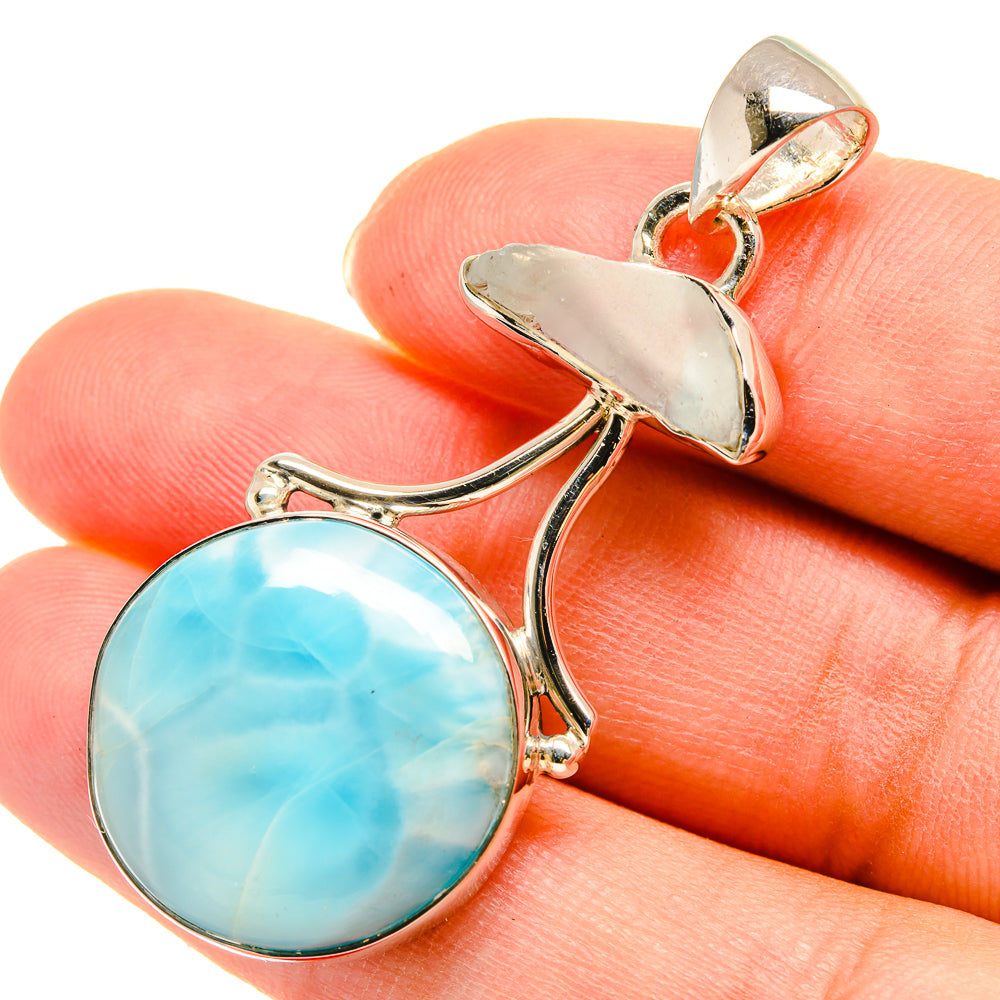 Larimar Pendants handcrafted by Anasilvercos - PD6015