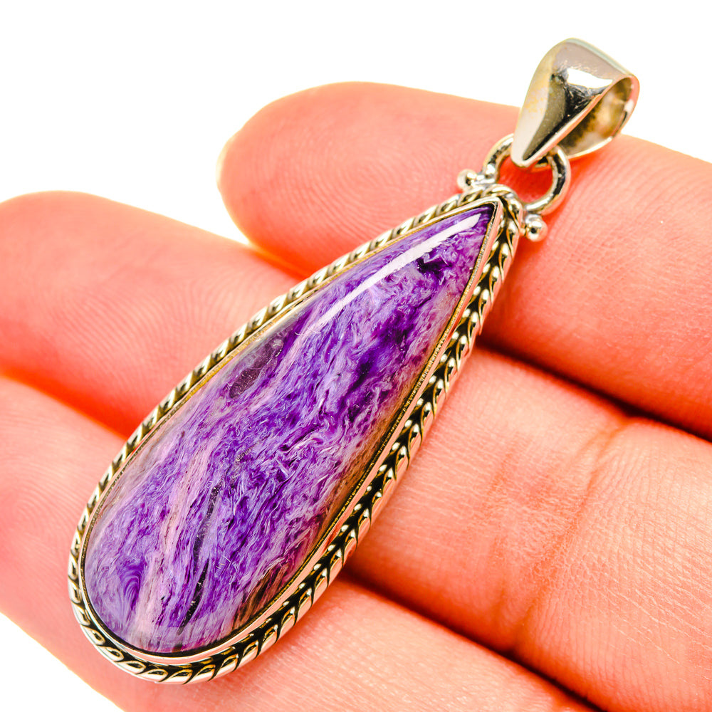 Charoite Pendants handcrafted by Anasilvercos - PD6017